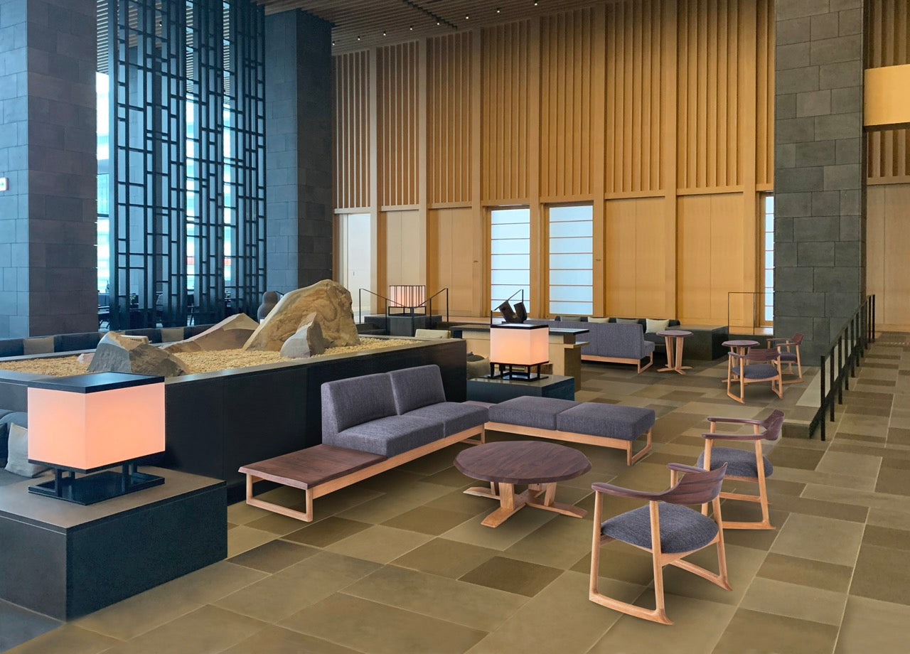 和室椅子テーブル_旅館家具_アームチェア, ダイニングチェア, チェア, ラウンジチェア_くつろぎ-ラウンジチェア2_八木研_ヤギケン_yagiken