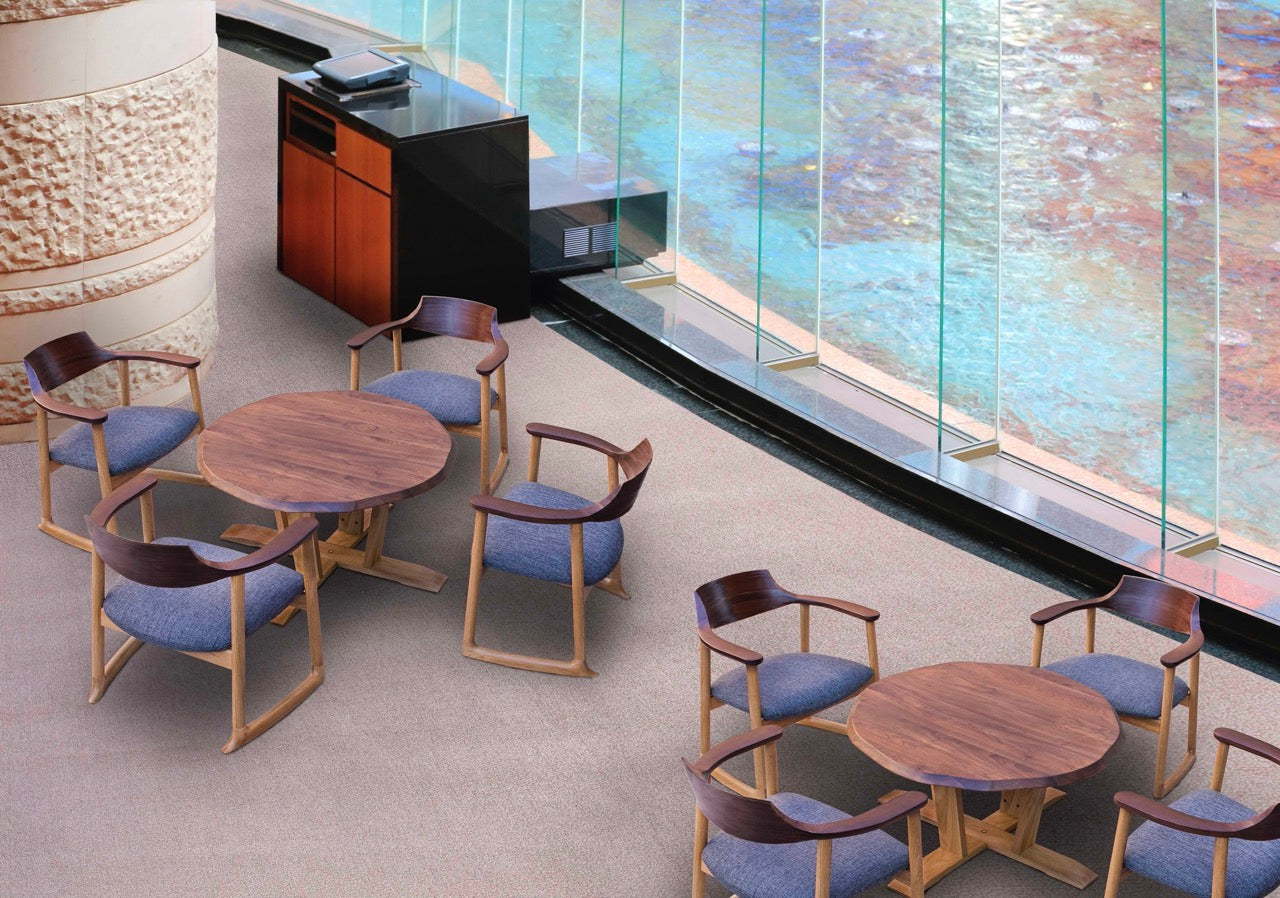 和室椅子テーブル_旅館家具_アームチェア, ダイニングチェア, チェア, ラウンジチェア_くつろぎ-ラウンジチェア2_八木研_ヤギケン_yagiken