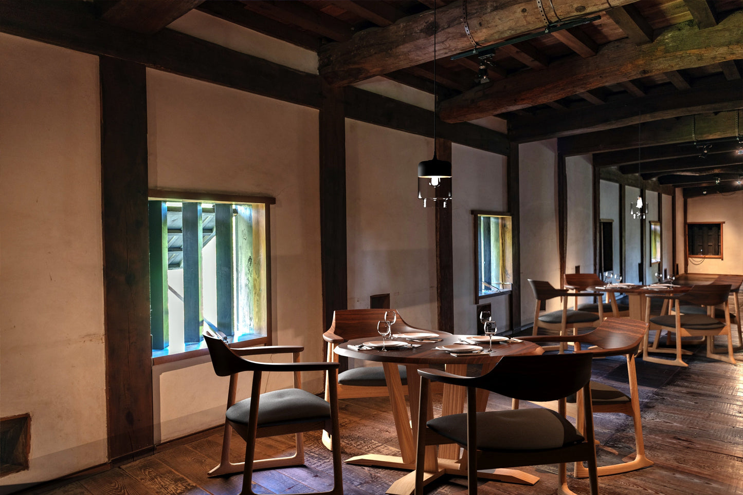 和室椅子テーブル_旅館家具_アームチェア, ダイニングチェア, チェア, ラウンジチェア_くつろぎ-ラウンジチェア2_八木研_ヤギケン_yagiken