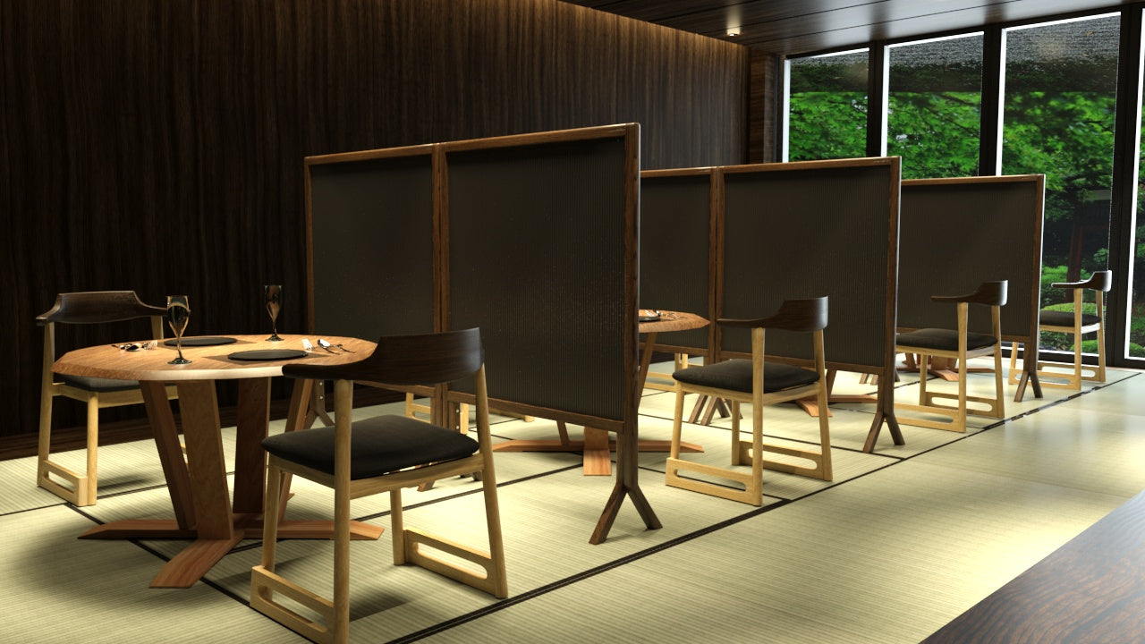和室椅子テーブル_旅館家具_アームチェア, ダイニングチェア, チェア_くつろぎ-チェア3-walnut-H_八木研_ヤギケン_yagiken