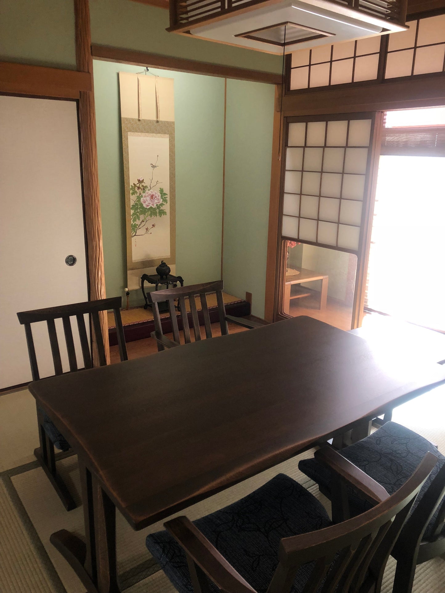 和室椅子テーブル_旅館家具_サイドチェア, ダイニングチェア, チェア_たのし-サイドチェアH-DB色テール40_八木研_ヤギケン_yagiken