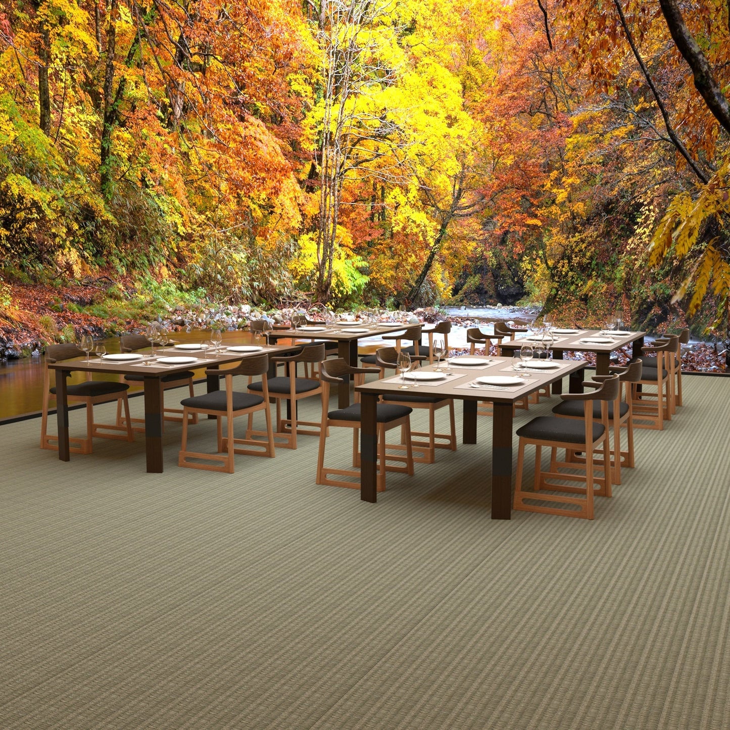 和室椅子テーブル_旅館家具_アームチェア, ダイニングチェア, チェア_くつろぎ-チェア3-walnut-H_八木研_ヤギケン_yagiken