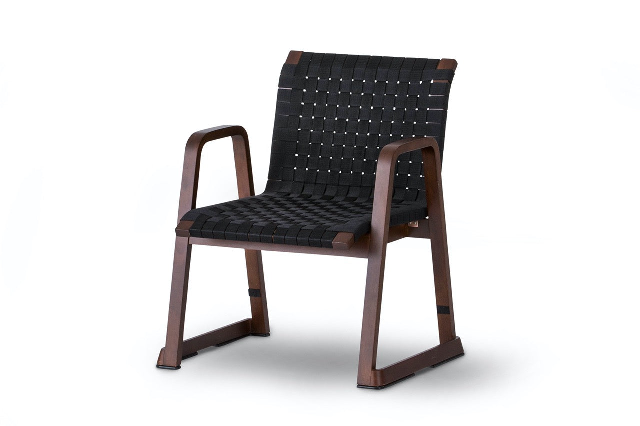 和室椅子テーブル_旅館家具_アームチェア, ダイニングチェア, チェア_飛鳥チェア3-350-ブラック_八木研_ヤギケン_yagiken
