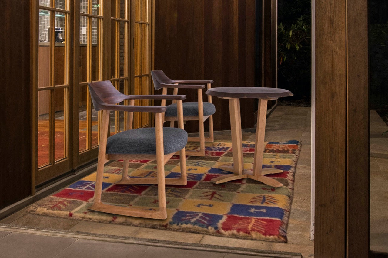 和室椅子テーブル_旅館家具_アームチェア, ダイニングチェア, チェア, ラウンジチェア_くつろぎ-ラウンジチェア2_八木研_ヤギケン_yagiken