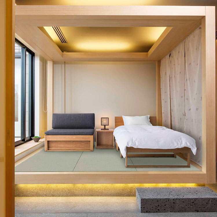 和室椅子テーブル_旅館家具_ソファベッド_くつろぎ-ソファベッド2-背板-NT色_八木研_ヤギケン_yagiken
