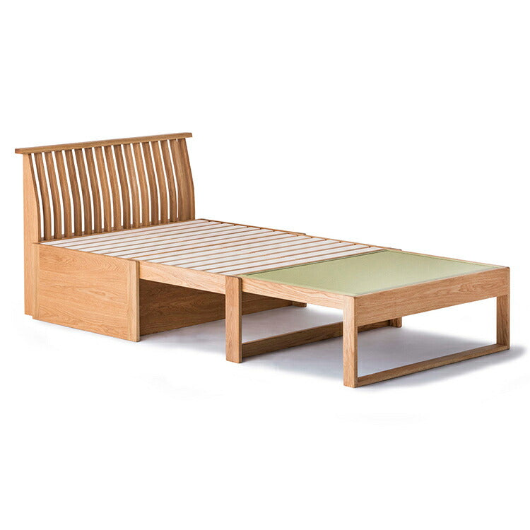 和室椅子テーブル_旅館家具_ソファベッド_くつろぎ-ソファベッド2-格子-NT色&ソファベッド用-クッションセット_八木研_ヤギケン_yagiken