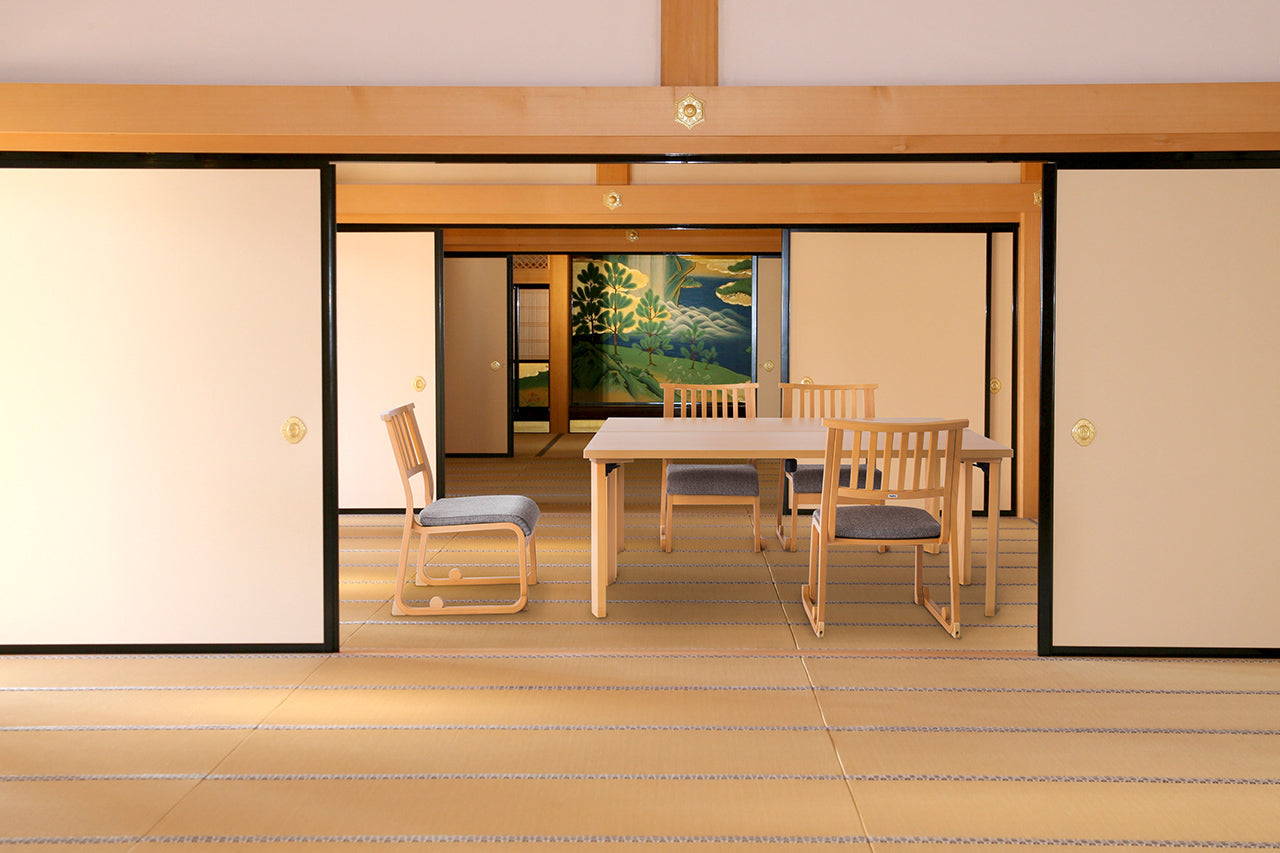和室椅子テーブル_旅館家具_ダイニングチェア, チェア_やわら-チェアL-NT色_八木研_ヤギケン_yagiken