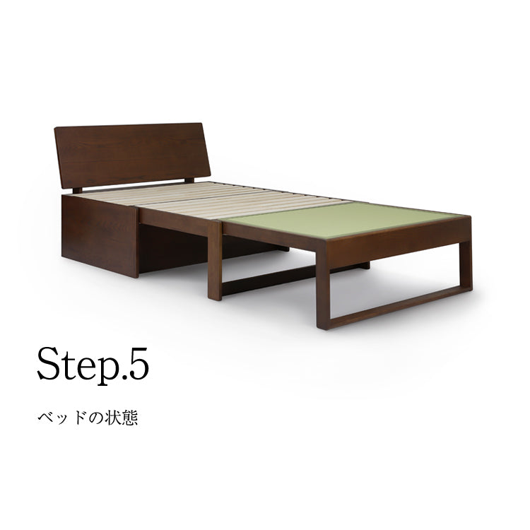 和室椅子テーブル_旅館家具_ソファベッド_くつろぎ-ソファベッド2-背板-DB色&ソファベッド用-クッションセット_八木研_ヤギケン_yagiken
