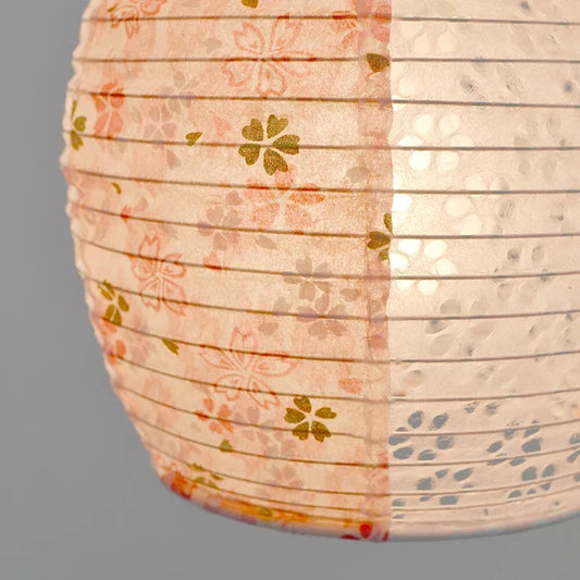 和紙ペンダントライト-和紙照明ペンダント-日本の和紙ランプ-和風ペンダントライト-手作り和紙照明-薄紙ペンダントライト-モダン和紙照明-和紙照明デザイン-伝統的な和紙照明-小さな空間-1灯ペンダントライト-和風照明1灯レトロペンダント インヴェント SDPN-244D 灯花ピンク×小梅ピンク 電球別売