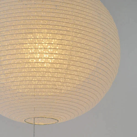 和紙ペンダントライト-和紙照明ペンダント-日本の和紙ランプ-和風ペンダントライト-手作り和紙照明-薄紙ペンダントライト-モダン和紙照明-和紙照明デザイン-伝統的な和紙照明-4畳用照明-二重提灯-1灯-ペンダントライト-バド-spn1-1107-小梅白in小梅白-電球別売