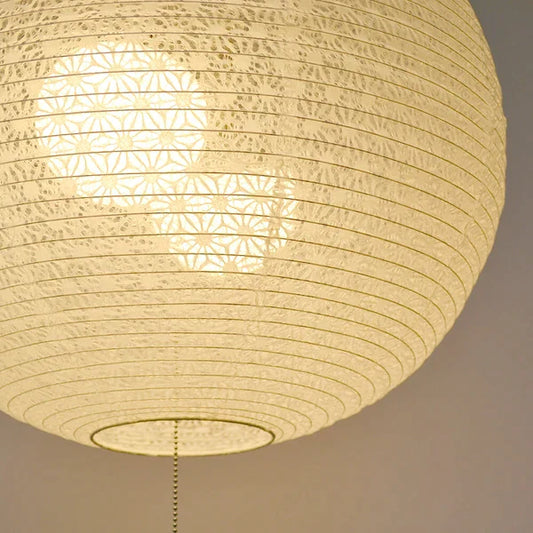 和紙ペンダントライト-和紙照明ペンダント-日本の和紙ランプ-和風ペンダントライト-手作り和紙照明-薄紙ペンダントライト-モダン和紙照明-和紙照明デザイン-伝統的な和紙照明-6畳用照明-2灯ペンダントライト-コスミック-spn2-1061-麻葉白-電球別売