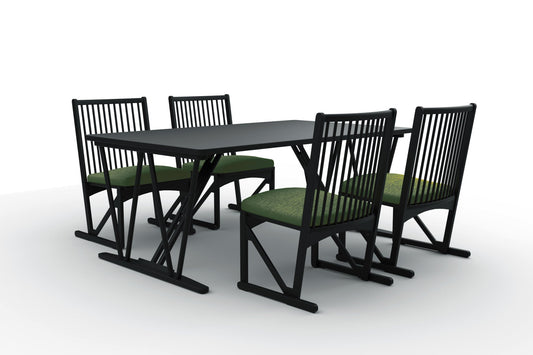 和室椅子テーブル_旅館家具_ダイニングチェア, チェア, ローチェア_しき-和室イスBK色-オリーブ_八木研_ヤギケン_yagiken