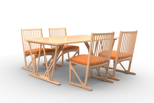 和室椅子テーブル_旅館家具_ダイニングチェア, チェア, ローチェア_しき-和室イスNT色-オレンジ_八木研_ヤギケン_yagiken