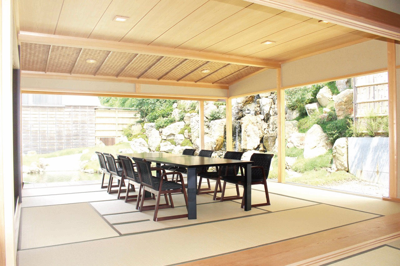 和室椅子テーブル_旅館家具_アームチェア, ダイニングチェア, チェア_飛鳥チェア3-350-グリーン_八木研_ヤギケン_yagiken