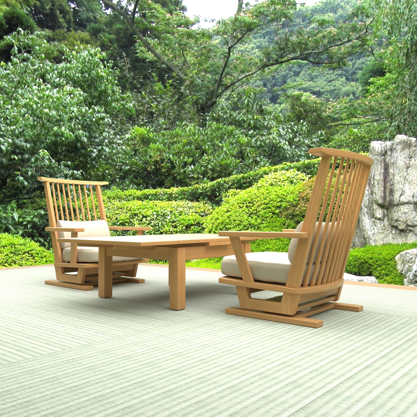 和室椅子テーブル_旅館家具_テーブル, 伸長式テーブル_ゆめみ-EXテーブル-NT色_八木研_ヤギケン_yagiken