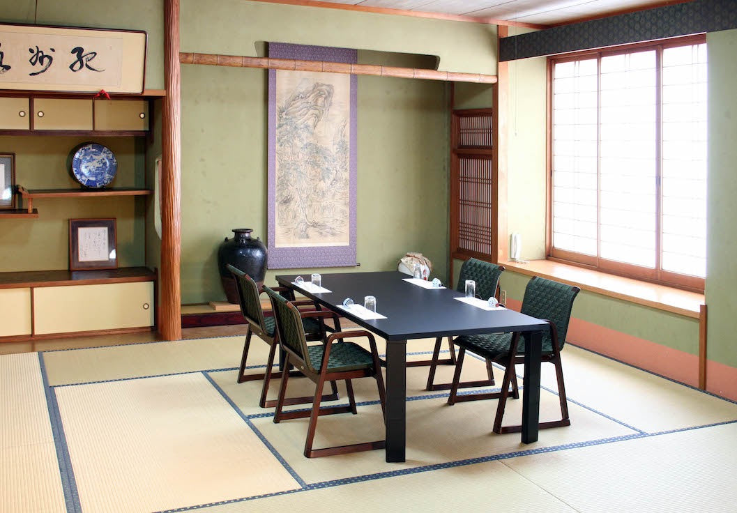 和室椅子テーブル_旅館家具_スツール_飛鳥スツール3-350-グリーン_八木研_ヤギケン_yagiken