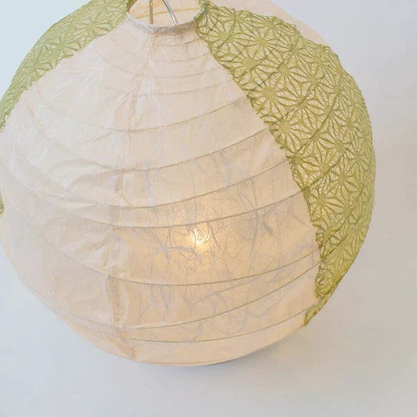 和紙テーブルライト 和紙照明テーブル 日本の和紙ライト 和風テーブルライト 手作り和紙照明 薄紙テーブルライト モダン和紙ライト 和紙ライトデザイン 伝統的な和紙照明 和風照明テーブルライト グローブ B-25 雲龍ベージュ×麻葉萌葱（2面） 白熱電球25W付属