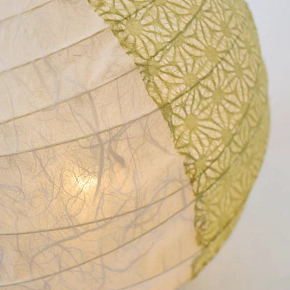 和紙テーブルライト 和紙照明テーブル 日本の和紙ライト 和風テーブルライト 手作り和紙照明 薄紙テーブルライト モダン和紙ライト 和紙ライトデザイン 伝統的な和紙照明 和風照明テーブルライト グローブ B-25 雲龍ベージュ×麻葉萌葱（2面） 白熱電球25W付属