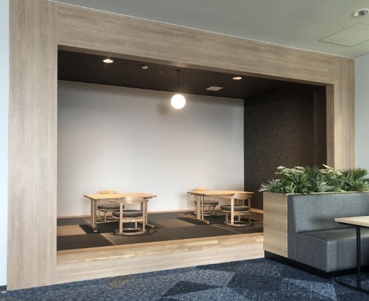 和室椅子テーブル_旅館家具_テーブル, ローテーブル_まどか-和室机1000-800-Oak-NT色_八木研_ヤギケン_yagiken