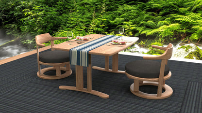 和室椅子テーブル_旅館家具_テーブル, ローテーブル_まどか-和室机1000-800-Oak-DB色_八木研_ヤギケン_yagiken