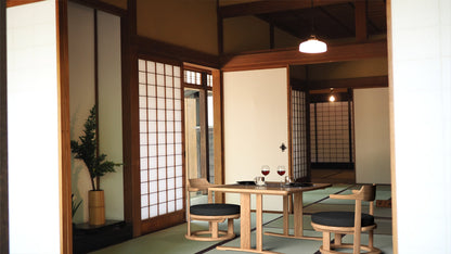 和室椅子テーブル_旅館家具_テーブル, ローテーブル_まどか-和室机1000-800-Oak-NT色_八木研_ヤギケン_yagiken