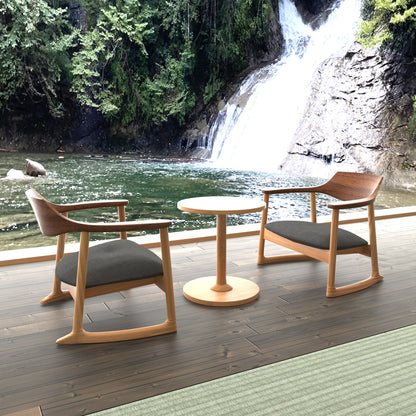 和室椅子テーブル_旅館家具_1人用テーブル, 2人用テーブル, サイドテーブル, サークルテーブル, ソファテーブル, ソファベッド, テーブル, テーブル高さ48cm, ナイトテーブル, ホテルテーブル, ラウンジ, ラウンジテーブル, ラウンドテーブル, レストテーブル, ローテーブル, 丸テーブル, 低いテーブル, 和室テーブル, 宴会場, 広縁, 旅館テーブル, 旅館食堂用, 高齢者用_くつろぎ-サイドテーブル2（MARU)_八木研_ヤギケン_yagiken