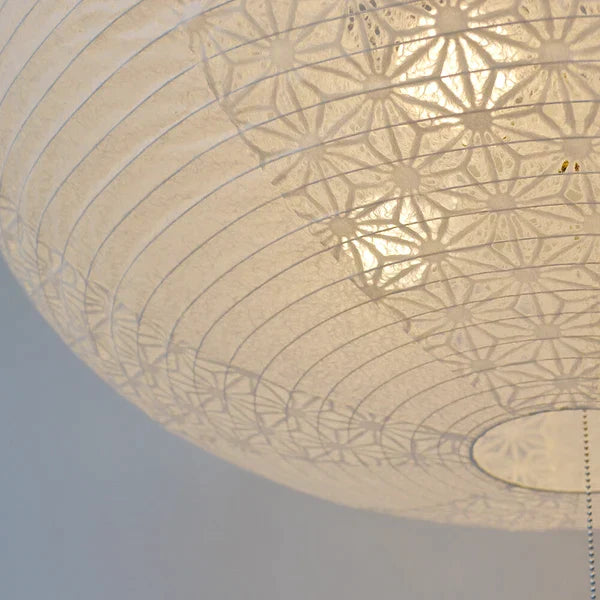 和紙ペンダントライト-和紙照明ペンダント-日本の和紙ランプ-和風ペンダントライト-手作り和紙照明-薄紙ペンダントライト-モダン和紙照明-和紙照明デザイン-伝統的な和紙照明-10畳用照明-4灯ペンダントライト-アイランド-spn4-1071-揉み紙-麻葉白-電球別売