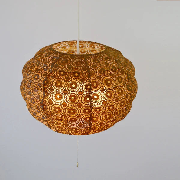 和紙ペンダントライト-和紙照明ペンダント-日本の和紙ランプ-和風ペンダントライト-手作り和紙照明-薄紙ペンダントライト-モダン和紙照明-和紙照明デザイン-伝統的な和紙照明-8畳用照明-3灯ペンダントライト-モコ SPN3-1069 sora BR 電球別売