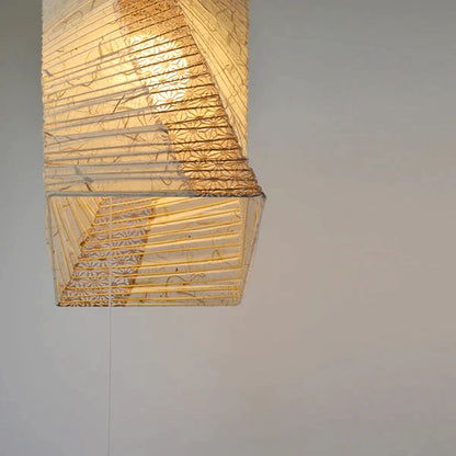 和紙ペンダントライト-和紙照明ペンダント-日本の和紙ランプ-和風ペンダントライト-手作り和紙照明-薄紙ペンダントライト-モダン和紙照明-和紙照明デザイン-伝統的な和紙照明-4畳用照明-1灯ペンダントライト-ツイスト-spn1-1004-黒雲龍-麻葉唐茶-電球別売