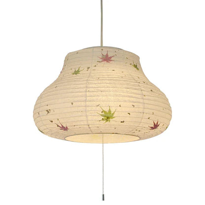 和紙ペンダントライト-和紙照明ペンダント-日本の和紙ランプ-和風ペンダントライト-手作り和紙照明-薄紙ペンダントライト-モダン和紙照明-和紙照明デザイン-伝統的な和紙照明-6畳用照明-2灯ペンダントライト-サラク-spn2-1108-もみじ-電球別売