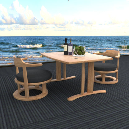 和室椅子テーブル_旅館家具_ダイニングチェア, チェア, ローチェア_まどか-和室低座椅子-φ500-DB色_八木研_ヤギケン_yagiken