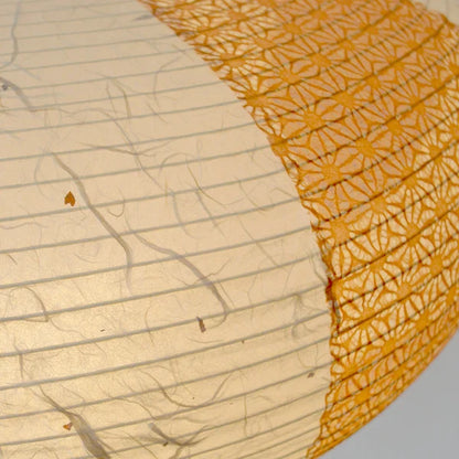 和紙ペンダントライト-和紙照明ペンダント-日本の和紙ランプ-和風ペンダントライト-手作り和紙照明-薄紙ペンダントライト-モダン和紙照明-和紙照明デザイン-伝統的な和紙照明-6畳用照明-2灯ペンダントライト-コマ SPN2-1017 黒雲龍×麻葉煉瓦 電球別売