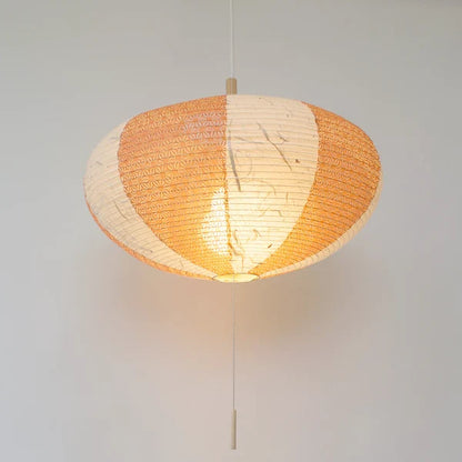 和紙ペンダントライト-和紙照明ペンダント-日本の和紙ランプ-和風ペンダントライト-手作り和紙照明-薄紙ペンダントライト-モダン和紙照明-和紙照明デザイン-伝統的な和紙照明-6畳用照明-2灯ペンダントライト-コマ SPN2-1017 黒雲龍×麻葉煉瓦 電球別売