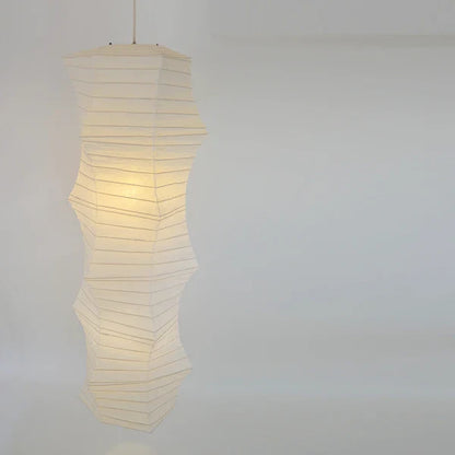 和紙ペンダントライト-和紙照明ペンダント-日本の和紙ランプ-和風ペンダントライト-手作り和紙照明-薄紙ペンダントライト-モダン和紙照明-和紙照明デザイン-伝統的な和紙照明-吹き抜け照明-大型照明-吹き抜け用-和風ペンダントライト-カナボー SDPN-207 揉み紙 電球別売