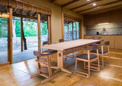和室椅子テーブル_旅館家具_アームチェア, ダイニングチェア, チェア_くつろぎ-チェア3-walnut-L_八木研_ヤギケン_yagiken