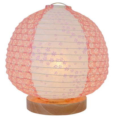 和紙テーブルライト 和紙照明テーブル 日本の和紙ライト 和風テーブルライト 手作り和紙照明 薄紙テーブルライト モダン和紙ライト 和紙ライトデザイン 伝統的な和紙照明 和風照明テーブルライト ピーチ SS-3020 花舞ピンク×小梅赤 白熱電球25W付属