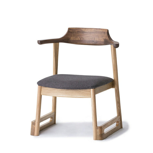 和室椅子テーブル_旅館家具_アームチェア, ダイニングチェア, チェア_くつろぎ-チェア3-walnut-L_八木研_ヤギケン_yagiken