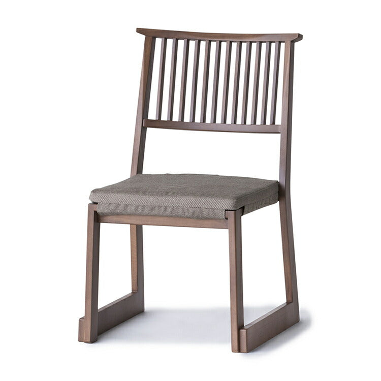 和室椅子テーブル_旅館家具_サイドチェア, ダイニングチェア, チェア_なごみ-サイドチェアH-DB色_八木研_ヤギケン_yagiken