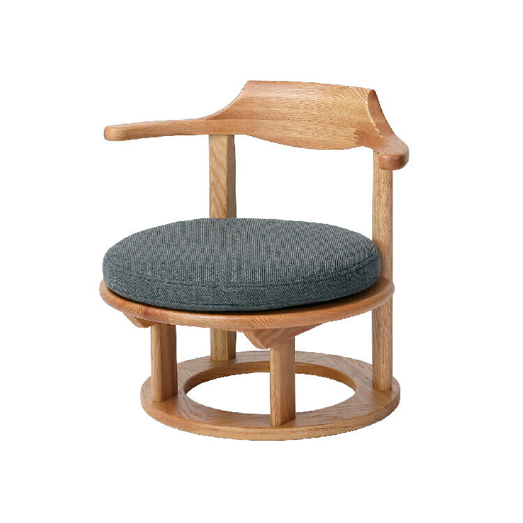 和室椅子テーブル_旅館家具_ダイニングチェア, チェア, ローチェア_まどか-和室低座椅子-φ500-NT色_八木研_ヤギケン_yagiken