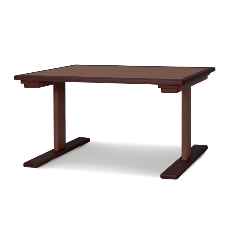 和室椅子テーブル_旅館家具_テーブル, ローテーブル_まどか-机940-ﾒﾗﾐﾝ-DB色_八木研_ヤギケン_yagiken