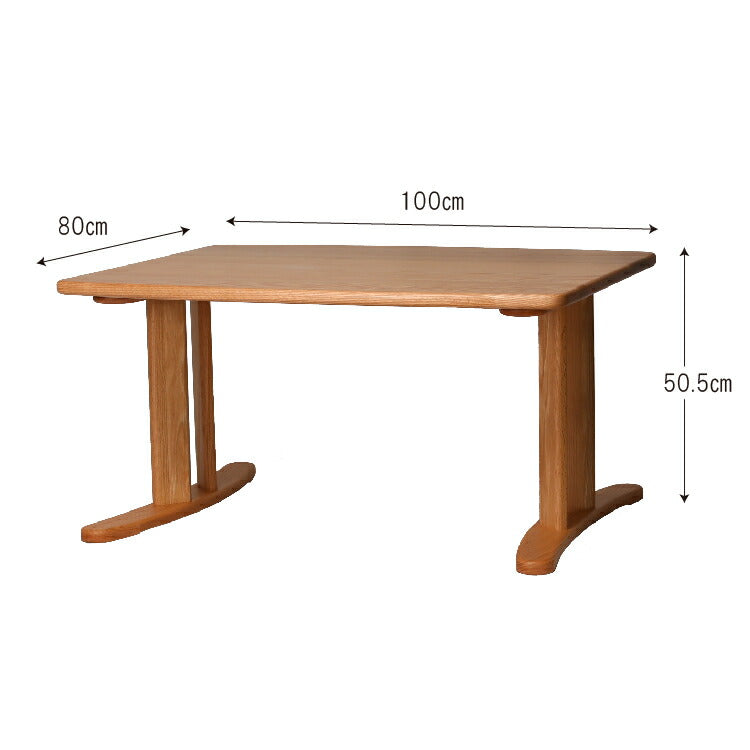 和室椅子テーブル_旅館家具_テーブル, ローテーブル_まどか-和室机1000-800-Oak-NT色_八木研_ヤギケン_yagiken