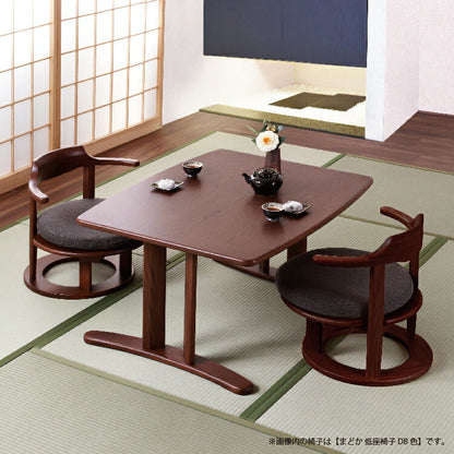 和室椅子テーブル_旅館家具_テーブル, ローテーブル_まどか-和室机1000-800-Oak-DB色_八木研_ヤギケン_yagiken