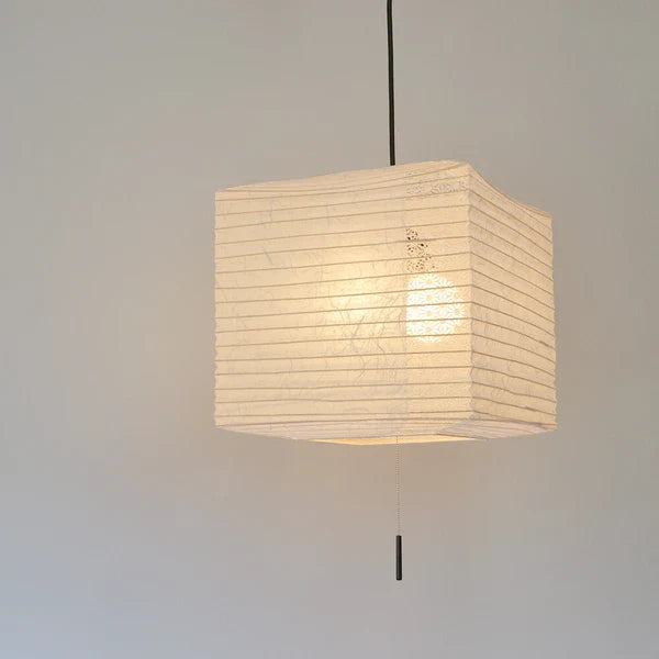 和紙ペンダントライト-和紙照明ペンダント-日本の和紙ランプ-和風ペンダントライト-手作り和紙照明-薄紙ペンダントライト-モダン和紙照明-和紙照明デザイン-伝統的な和紙照明-6畳用照明-2灯ペンダントライト-キューブ SPN2-1112 雲龍白×麻葉白 電球別売