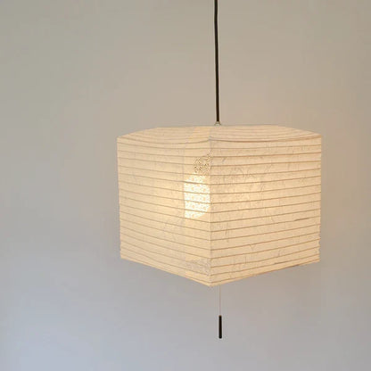 和紙ペンダントライト-和紙照明ペンダント-日本の和紙ランプ-和風ペンダントライト-手作り和紙照明-薄紙ペンダントライト-モダン和紙照明-和紙照明デザイン-伝統的な和紙照明-6畳用照明-2灯ペンダントライト-キューブ SPN2-1112 雲龍白×麻葉白 電球別売