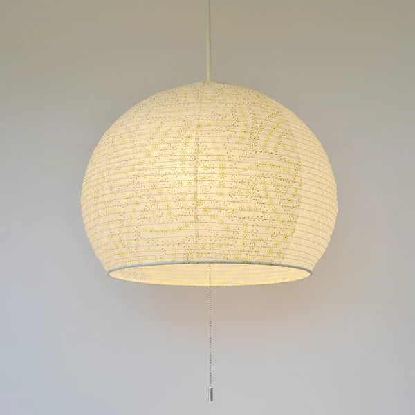 和紙ペンダントライト-和紙照明ペンダント-日本の和紙ランプ-和風ペンダントライト-手作り和紙照明-薄紙ペンダントライト-モダン和紙照明-和紙照明デザイン-伝統的な和紙照明-6畳用照明-2灯ペンダントライト-ポッポ　SPN2-1063 万年草×小梅白 電球別売