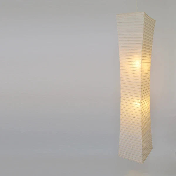 和紙ペンダントライト-和紙照明ペンダント-日本の和紙ランプ-和風ペンダントライト-手作り和紙照明-薄紙ペンダントライト-モダン和紙照明-和紙照明デザイン-伝統的な和紙照明-吹き抜け照明-大型照明-吹き抜け用-和風ペンダントライト-ソード SDPN-205 楮紙白 電球別売