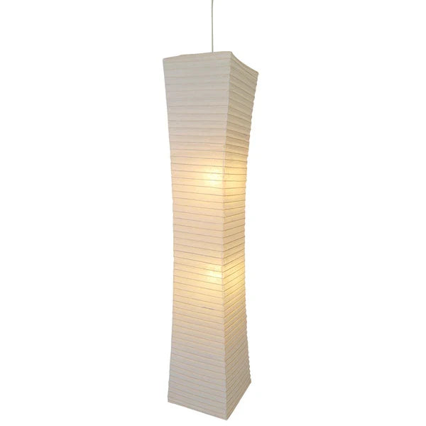 和紙ペンダントライト-和紙照明ペンダント-日本の和紙ランプ-和風ペンダントライト-手作り和紙照明-薄紙ペンダントライト-モダン和紙照明-和紙照明デザイン-伝統的な和紙照明-吹き抜け照明-大型照明-吹き抜け用-和風ペンダントライト-ソード SDPN-205 楮紙白 電球別売