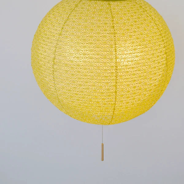 和紙ペンダントライト-和紙照明ペンダント-日本の和紙ランプ-和風ペンダントライト-手作り和紙照明-薄紙ペンダントライト-モダン和紙照明-和紙照明デザイン-伝統的な和紙照明-6畳用照明-二重提灯-2灯ペンダントライト-バド-spn2-1100-麻葉萌葱in麻葉白 電球別売