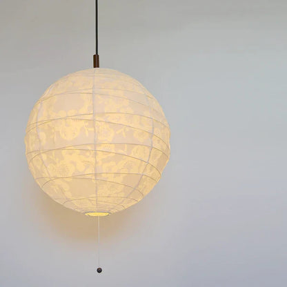 和紙ペンダントライト-和紙照明ペンダント-日本の和紙ランプ-和風ペンダントライト-手作り和紙照明-薄紙ペンダントライト-モダン和紙照明-和紙照明デザイン-伝統的な和紙照明-6畳用照明-2灯ペンダントライト PN2-45 クロス 透かし梅 45cmタイプ 電球別売