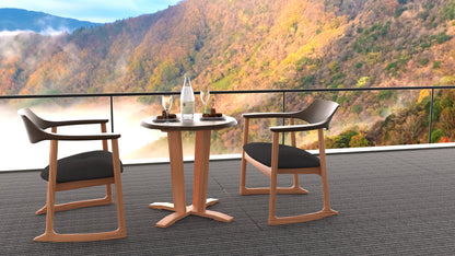 和室椅子テーブル_旅館家具_2人用テーブル, テーブル, ラウンドテーブル_くつろぎ-ラウンドテーブル60-H_八木研_ヤギケン_yagiken